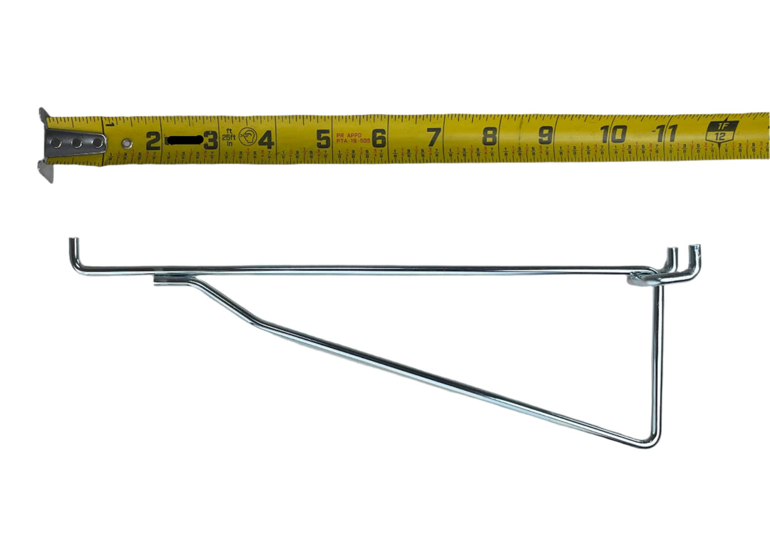 Metal Peg Hook Standard Steel Shelf Brackets for Pegboard & Slatwall
