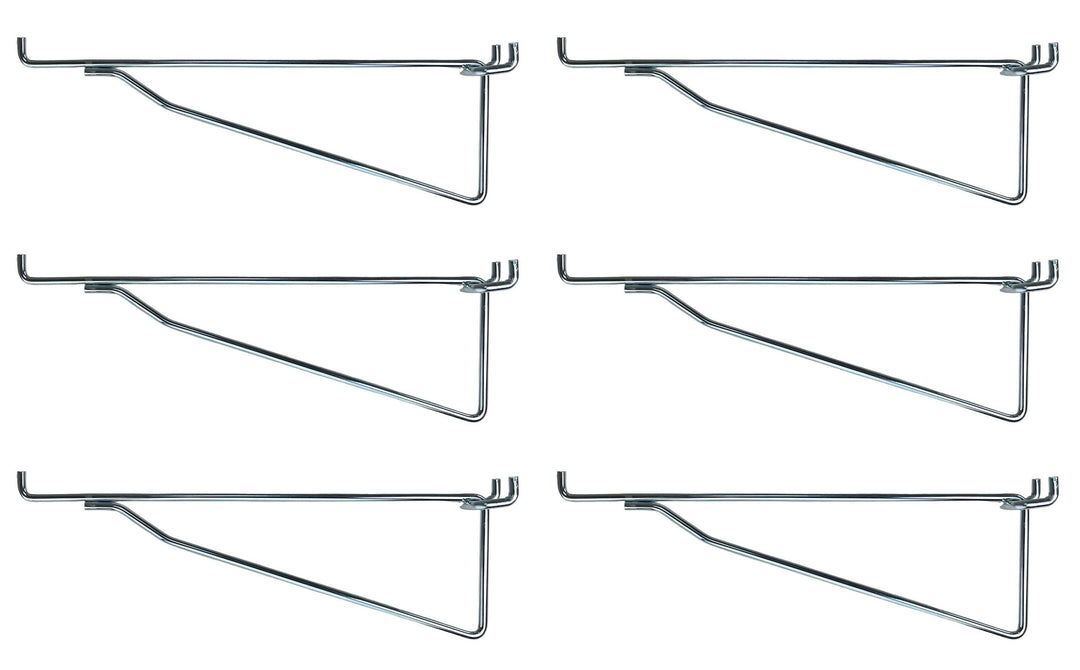 Metal Peg Hook MEGA Heavy Duty Steel Shelf Brackets for Pegboard & Slatwall