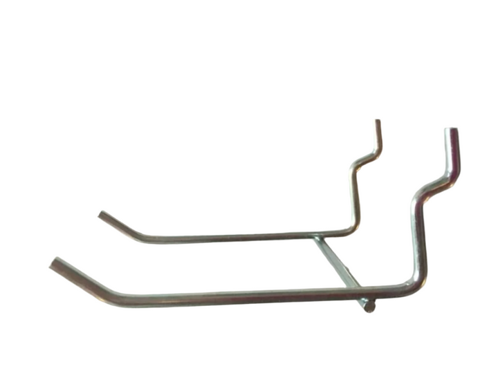 (6 Pack) 3"  Metal Peg Double Hook Tool Holder Garage Hanger for 1/8" & 1/4" Pegboard