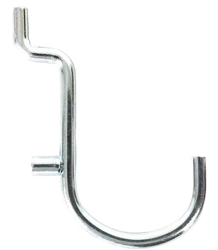 1 1/2 Angle or J Hook Metal Peg Garage Hanger Organization Hooks, For Tools or Display
