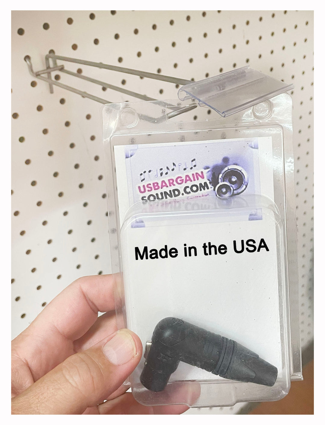100 PACK USA MADE  FS1140SCAN 4 Inch Looped Flip Scan™ Metal Peg Hooks for Pegboard Label Holder Included
