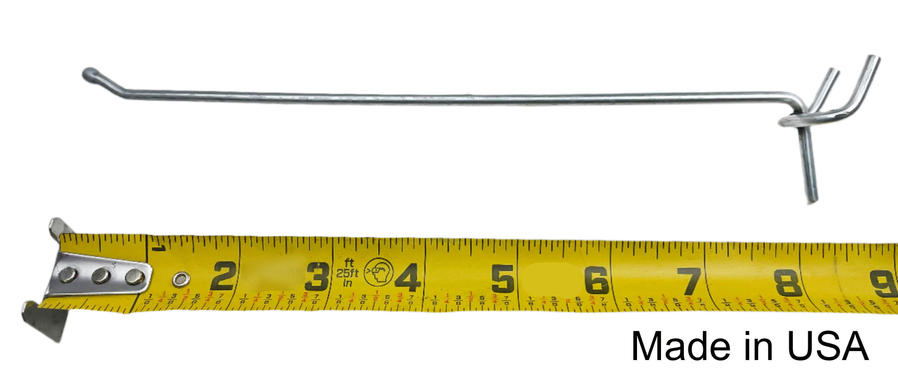 thumbnail image 2 of 250 Pack 8" Metal Peg Hooks – USA Made, Fit 1/8" & 1/4" Pegboard Or Slatwall, ProCraft PH-8-250X 2 of 5