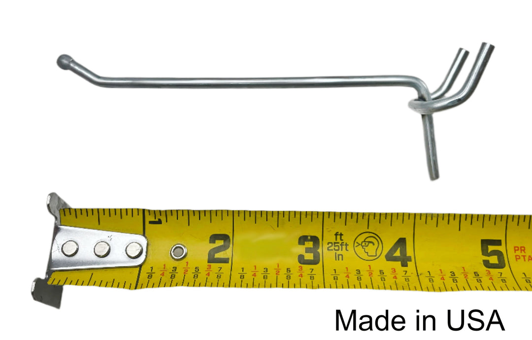 (100 PACK) 4 Inch USA Made All Metal Peg Hooks / Retail , Display, Garage Organization, Wholesale Lot