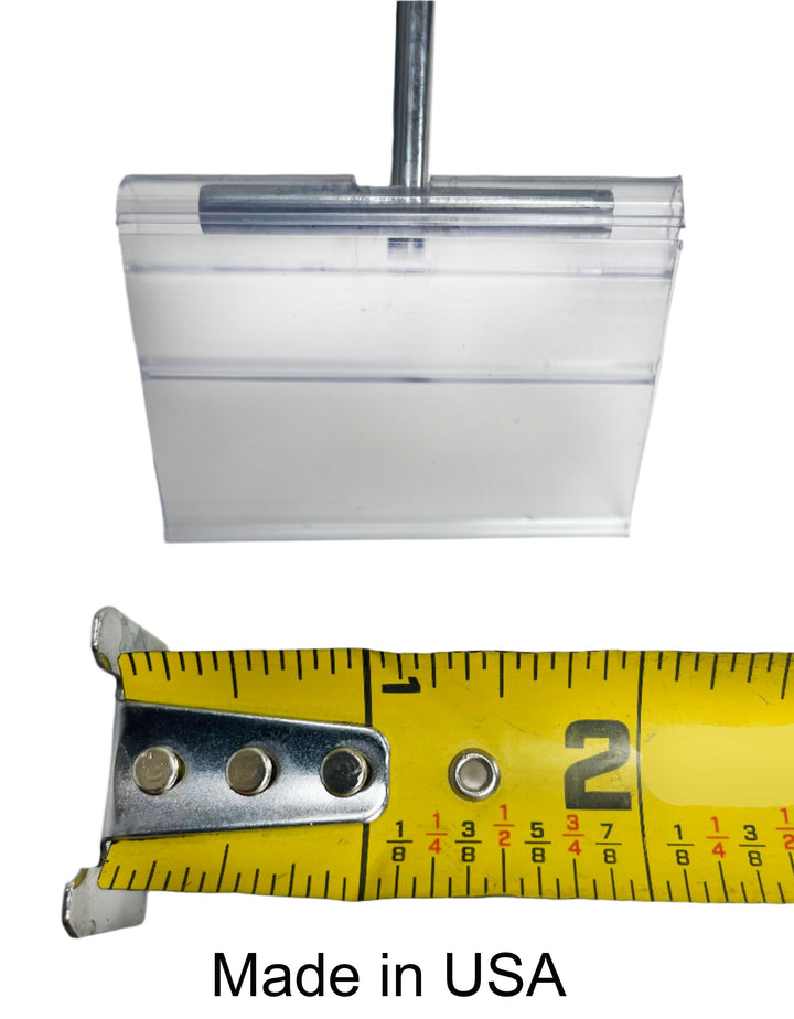 20 PACK 1.25 X 2 inch Flip Label Holder for Flip Scan™ Pegboard Hooks .USA Made