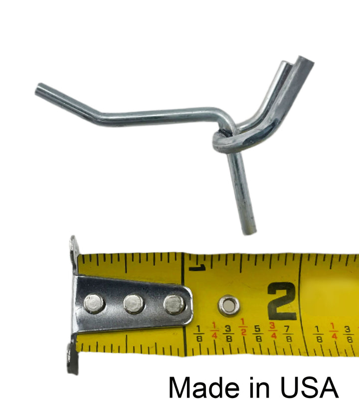 (250 PACK) One Inch USA Made All Metal Peg Hooks / Retail , Display, Garage Organization, Wholesale Lot