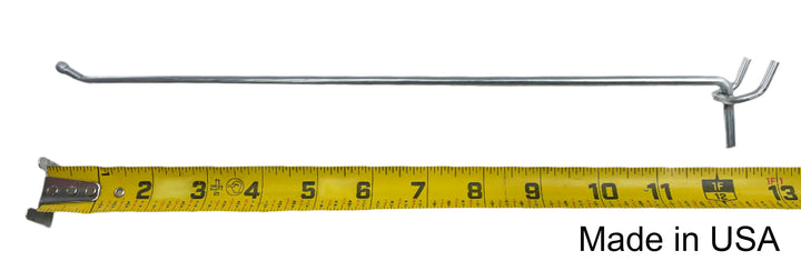 (50 PACK) 12 Inch USA Made Mega Metal Peg Hooks / Retail , Display, Garage Organization, Wholesale Lot