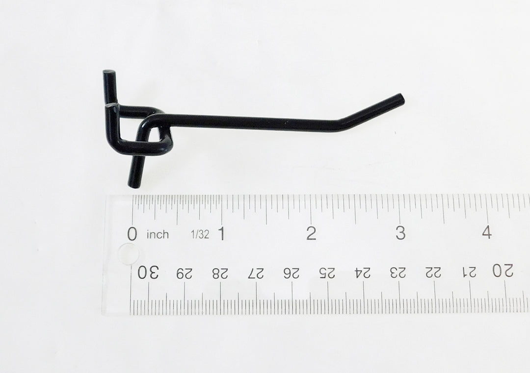 100 2 Inch 45311 BLACK ALL METAL .148" Dia. Peg Hooks Pegboard, Slatwall, Garage kit
