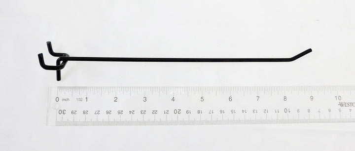 100 8 Inch 45314 BLACK ALL METAL .148" Dia. Peg Hooks Pegboard, Slatwall, Garage kit