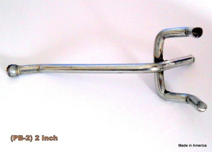 (50 PACK) 2 Inch All Metal Peg Hooks 1/8" to 1/4" Pegboard, Slatwall, Garage kit