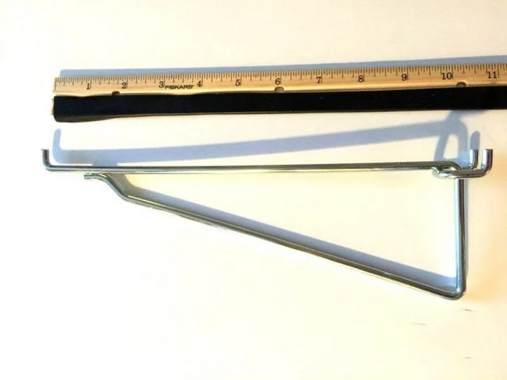 (6 Pack) Metal 10 Inch Mega Shelf Bracket Garage Hanger for 1/8" & 1/4" Pegboard