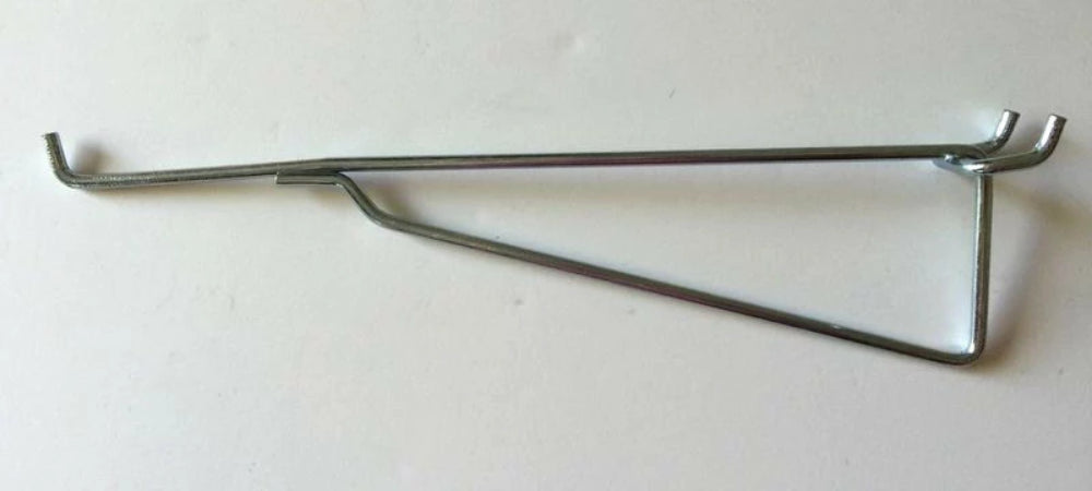 (6 Pack)10" Metal Peg Hook Shelf Brackets for 1/8" 1/4" Pegboard & Slatwall