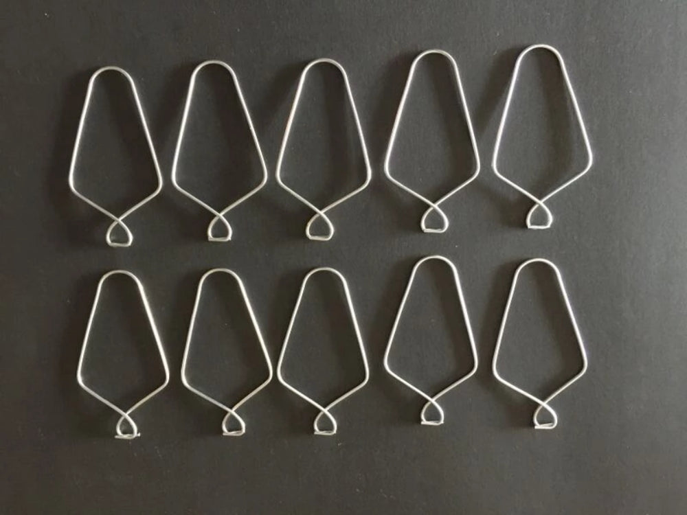 (10 Pack) 3" Wire Clip Hanger Pinch Hooks for Drop and Suspended Track Ceiling