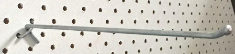 (20 PACK) USA Made 10" Metal Mega Peg Hooks For 1/8 & 1/4 Pegboard or Slatwall