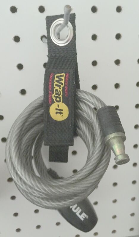 (4) (Small)  Wrap-It Heavy Duty Storage Straps to Hang Items on Hooks & Pegboard