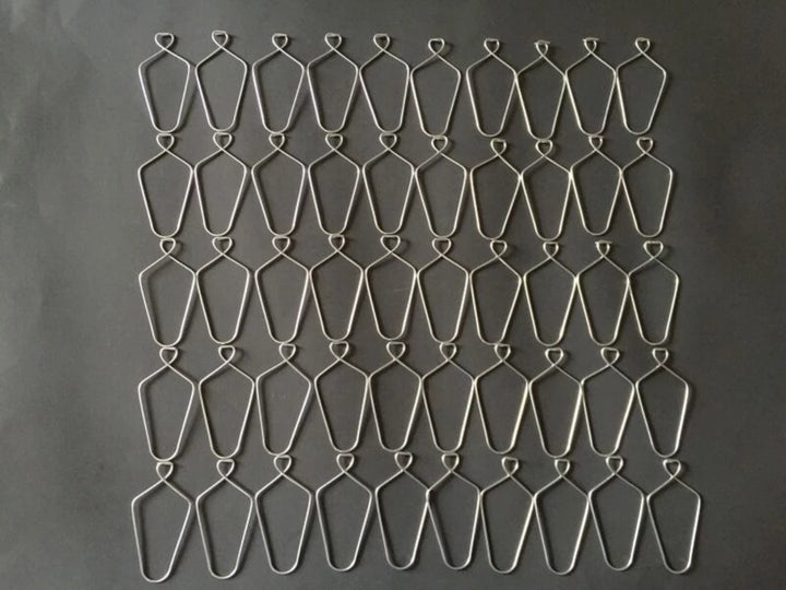 (50 Pack) 3" Wire Clip Hanger Pinch Hooks for Drop and Suspended Track Ceiling