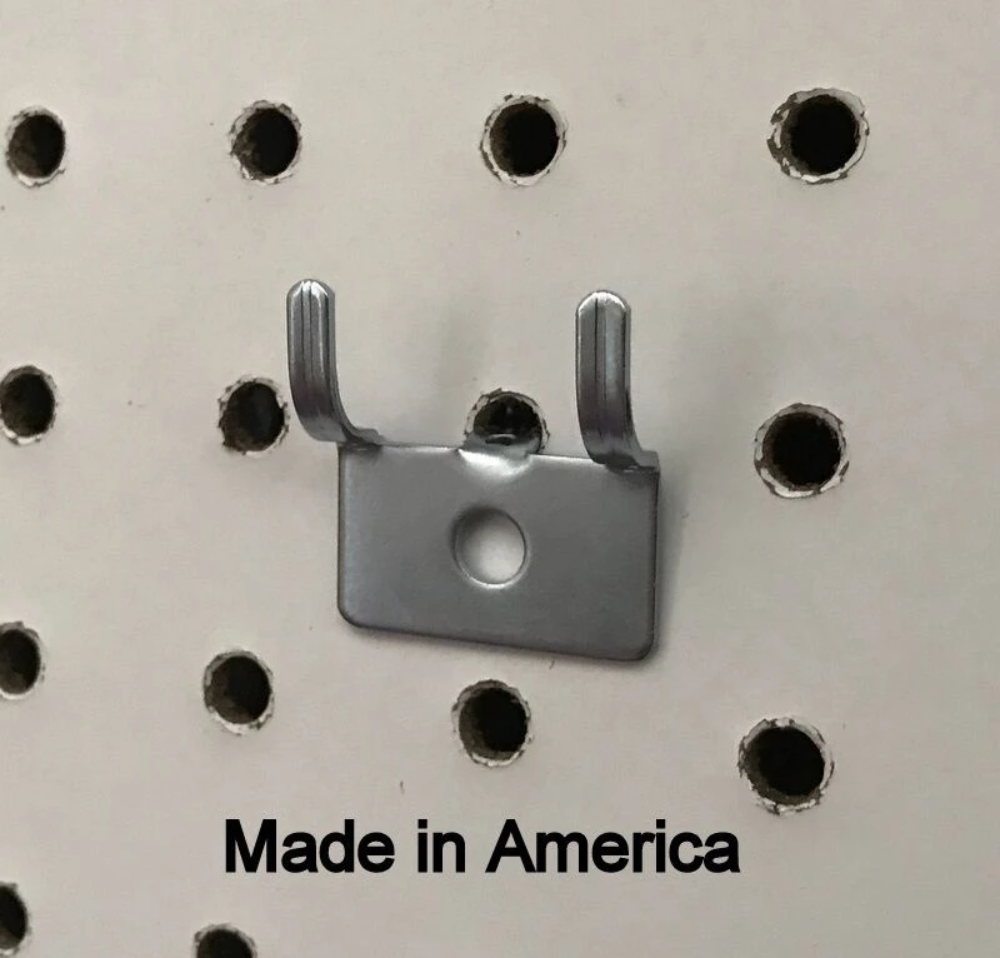 (1000 PACK) Picture Clock Notch Utility 'J' Peg Hook.For 1/8 to 1/4