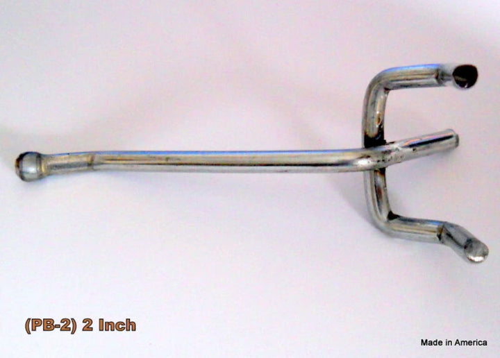 (125 PACK) 2 Inch Metal Peg Hooks 1/8 to 1/4" Pegboard Slatwall, Retail Garage
