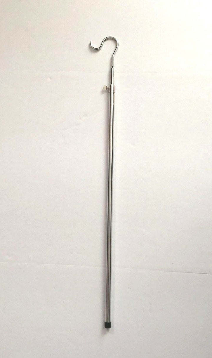 ( 3 Pack) Adjustable High Reach Chrome Garment Hook Adjusts to 5 Feet