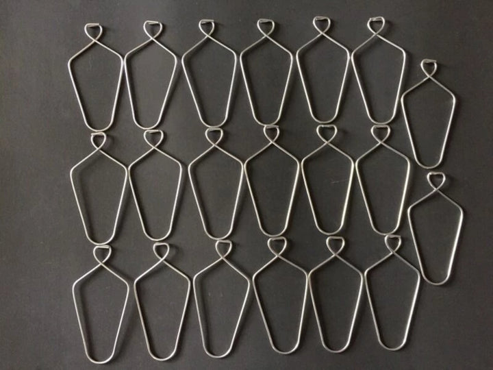(20 Pack) 3" Wire Clip Hanger Pinch Hooks for Drop and Suspended Track Ceiling