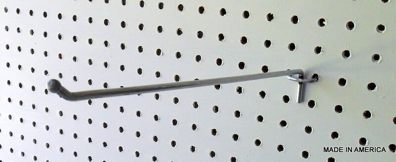 (50 PACK) 12 Inch All Metal Mega Peg Kit or Garage Shelf Hanger Pegboard Hooks