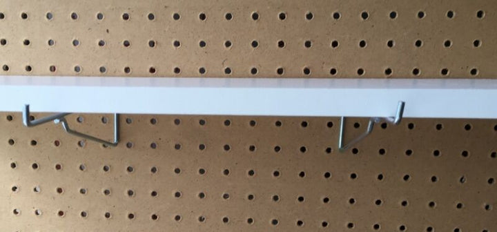 (6 Pack) Metal 10 Inch Mega Shelf Bracket Garage Hanger for 1/8" & 1/4" Pegboard