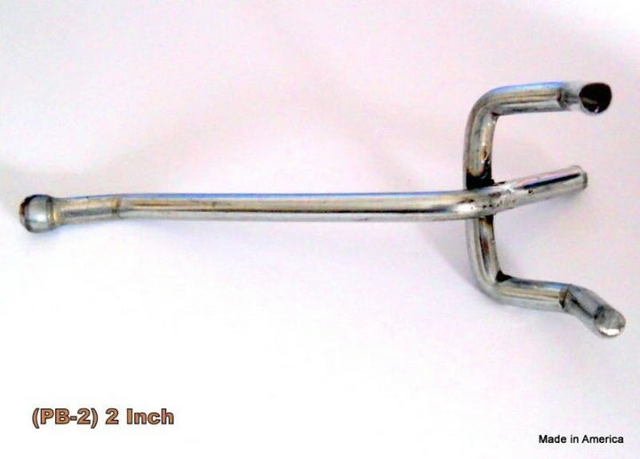 (75 PACK) 2 Inch All Metal Peg Hooks 1/8" to 1/4" Pegboard, Slatwall, Garage kit